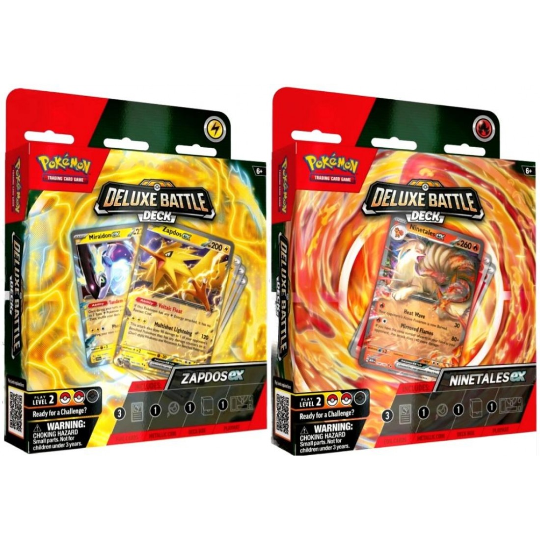 Pokemon Ninetales Ex Zapdos Ex Deluxe Battle Decks